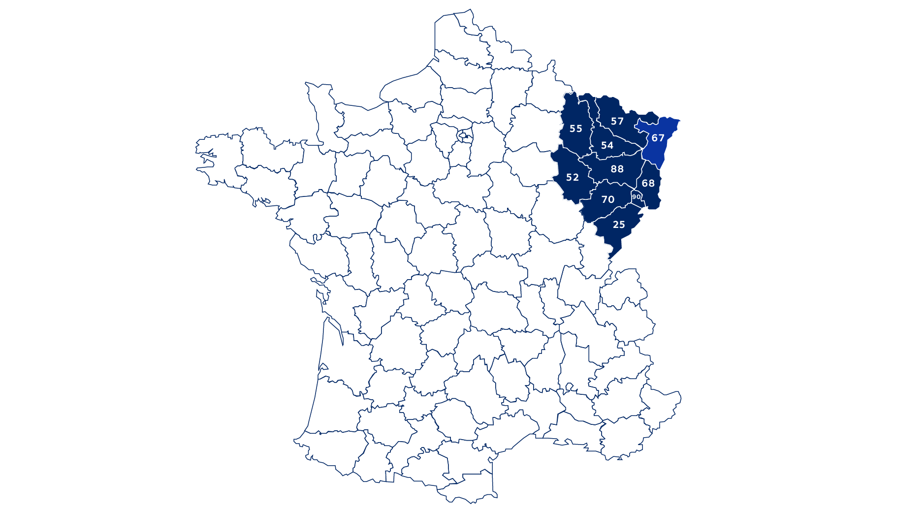 carte departement zone strasbourg